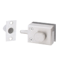 Single Glass Door Bolt - Stainless Stee