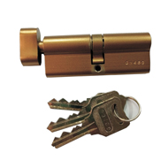Cylinder Lock - LXK - 70mm - Satin Bras