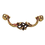Cabinet Drawer Pull Knob - POV Gold Fin