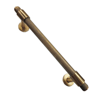 Brass Door Pull Handle - Knurling -  An