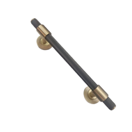 Brass Door Pull Handle - 12"x18mm - Knu