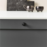 MOTION - Cabinet Knob - Irom Black Fini