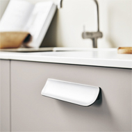 Slope - Cabinet Knob - Inox Look Finish