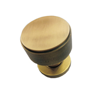 Brass Knurling Mortise Knob - Matt Anti
