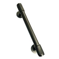 Brass Door Pull Handle - Knurling -  Bl