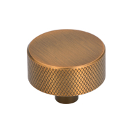 Cabinet Knob - 33mm - Black Brass Brush