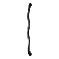 Zig - Zag Brass Door Pull Handle - Grey