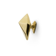 KARAT Cabinet Knob - Polished Brass Fin