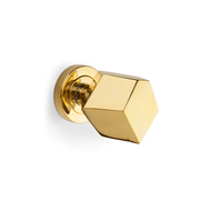 KARAT Cabinet Knob - Polished Brass Fin