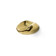 ERGOS Cabinet Knob - Polished Brass Fin