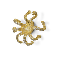 OCTO Cabinet Knob - Polished Brass Fini