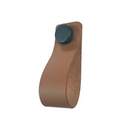 Leather  Cabinet Handle - 76mm - Brown 