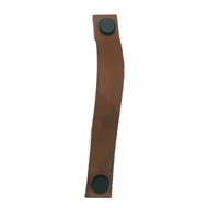 Leather  Cabinet Handle - 190mm - Brown