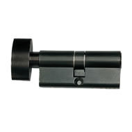 Lock & Cylinder (LXK) - 90mm -  Matt Bl
