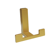 Decorative Hook 2 Peg - 60mm - Solitair