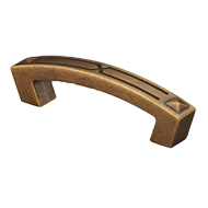 Cabinet Handle - 122mm - Antique Brass 