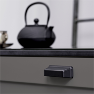 Equester Cup Cabinet Handle - Matt Blac