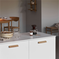 Glove Knob Cabinet Knob - Clear Lacquer