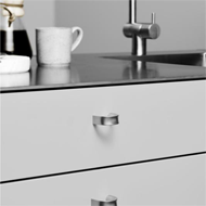 Inside - Cabinet Knob - Aluminium Inox