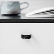 Inside Cabinet Knob - Aluminium Black F