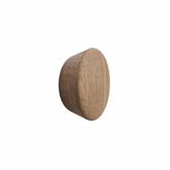Beret Wood Cabinet Knob - Clear Lacquer