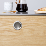 Tub Round Cabinet Flush Handle - 52mm -