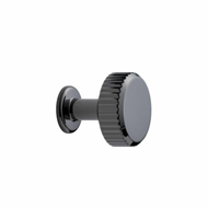 Villa Round - Cabinet Knob - Black Nick