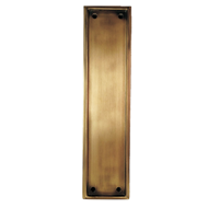 Brass Finger Plate Plain Rim - 24" - AB