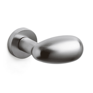 UOVO Door Lever Handle - Brass - Satin 