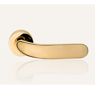 Point Door Lever Handle on rose - Patin