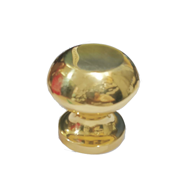 Garda Fixed Door Knob - 65mm - Gold Fin