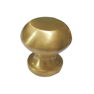 Garda Fixed Door Knob - 65mm - Satin Br