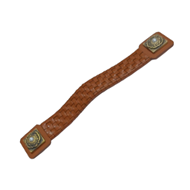 Pelle Leather Cabinet Handle - 7" - Lig