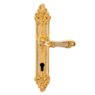 Tiffany Swarovski Lever Handle on Plate