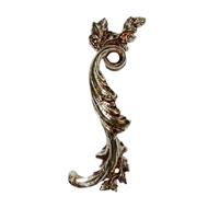Man Cabinet Handle - Silver/Old Gold Fi