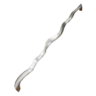 Zig - Zag Serpent Brass Door Pull Handl