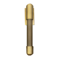 Knurling Brass Door Pull Handle - 9" - 
