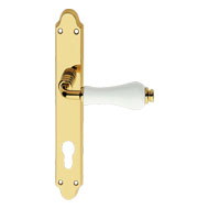 Dalia White porcelain Door Lever Handle