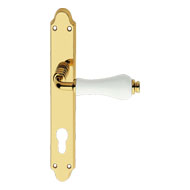 Dalia Door Lever Handle on Plate - Poli