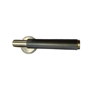 Slanted Knurling Brass Door Lever Handl