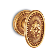 HANNOVER Door Knob - 68x39mm - Old Gold