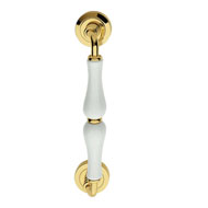 Dalia White porcelain Door Pull Handle 