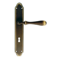 Tosca Door Handle On Plate Bronze Matt 