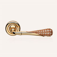 Feelings Crystal Mortise Handle On Rose
