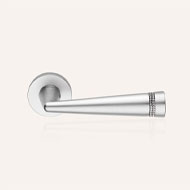 Led Mesh Lever Handle On Rose - Chrome