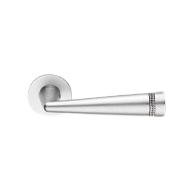 Led Mesh Crystal Lever Handle On Rose -