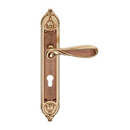 Aisha Door mortise handle on Plate - Sm