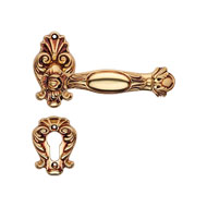 Queen Mortise Door Handle On Rose (Smal