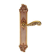 Rococo Mortise Handle On Plated - Patin