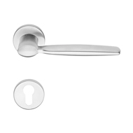 Spring Mortise Door Handle On Rose - Ch